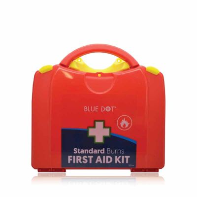 First Aid Box  Blue Dot  Burn First Aid Kit