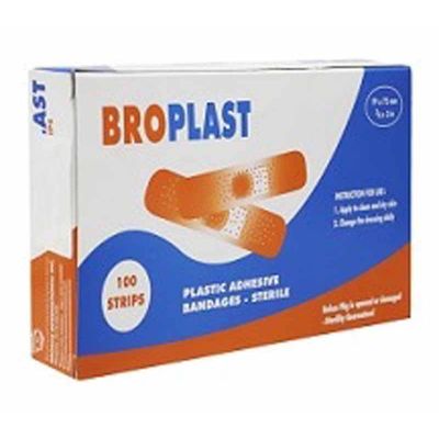 Bandages  BroPlast  Plastic Adhesive Bandages, 19mm x 75mm