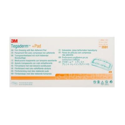 3591 3M Tegaderm + Pad Transparent Dressing with Absorbent Pad