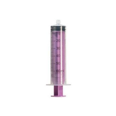 SYR-60S Enteral syringe. Purple ,60ml, single use, with ENFit connector, 50/Case