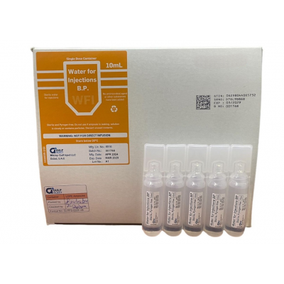 Water For Injection 10ml (Ampoules), 100's/box