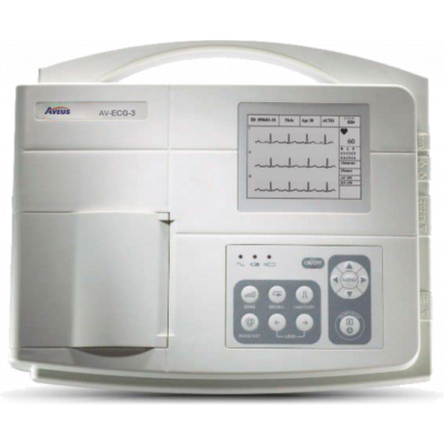 ECG MACHINE, AV-ECG-3 (THREE CHANNEL ECG)