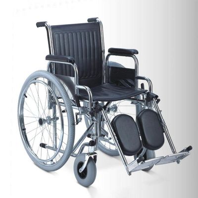 Steel Wheelchair With Elevating Leg Rest
