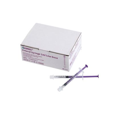 ENFit SYRINGE 1ML WITHOUT CAP (ES1), 100'S/BOX